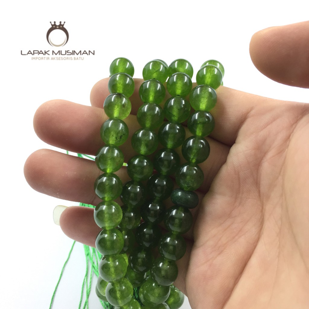 [Bayar di Tempat] Tasbih Batu Sungai Dareh Asli Natural 99 Butir 10MM