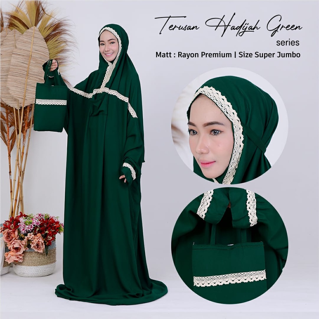 Mukena Rayon Khadijah Terusan - super jumbo