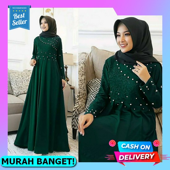 Gamis Remaja Kekinian Korean Style Lebaran Terbaru 2022 Baju Gamis Cewek Remaja Perempuan Premium Ta
