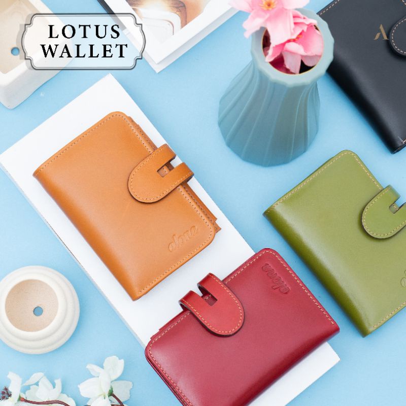 Dompet Kulit Wanita Lipat Wallet Kartu Kulit Sapi Asli Fashion Wanita Cewek Premium Original Branded