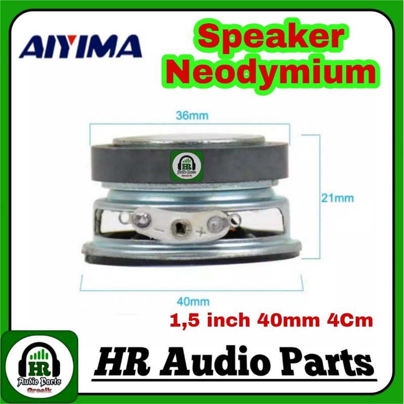 Speaker Mini 1,5&quot; 3W 4R 3Watt 1,5 inch 4Ohm 40mm 4Cm Woofer Magnet Besar