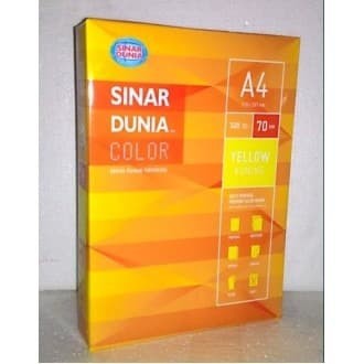 

KERTAS HVS 70GR A4 SINAR DUNIA WARNA KUNING/CREAM