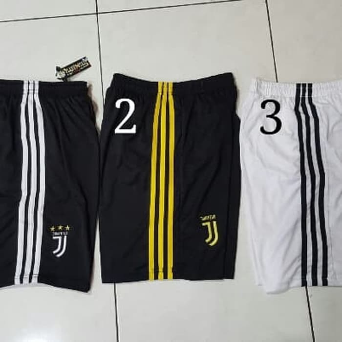 obral celana juve home hitam 2017-2018 lokal