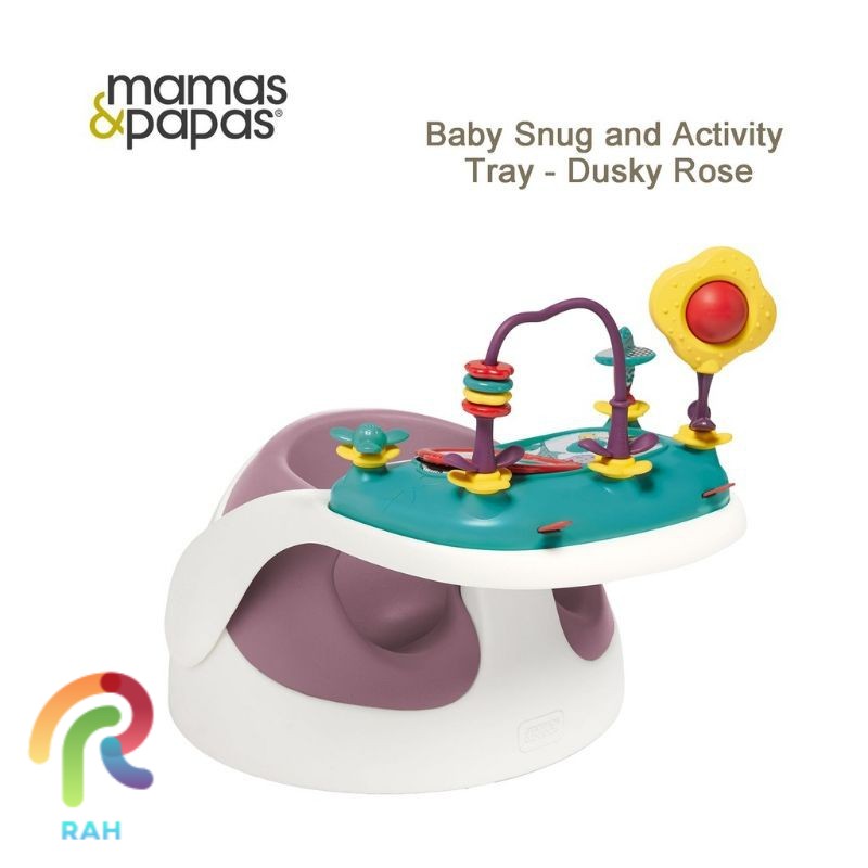 kursi makan bayi Mamas & Papas Baby Snug 2 Stage Floor Support Seat with Play Tray
