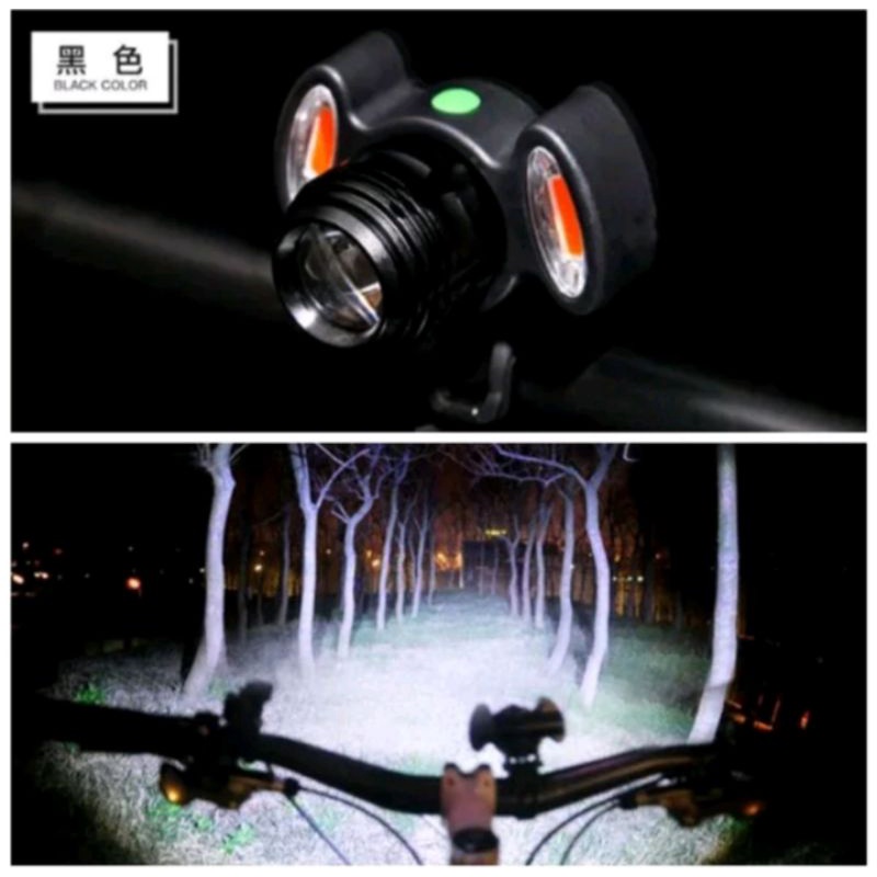 Lampu Depan Sepeda LED USB Charging Lampu Sepeda Lipat MTB Roadbike