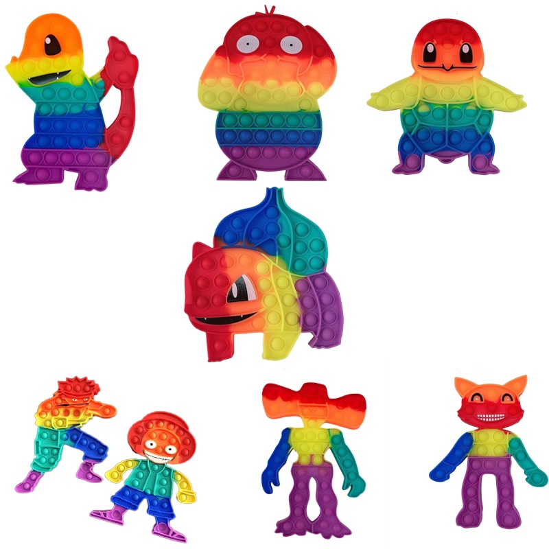 Jual Pop It Fidget Toys Rainbow 