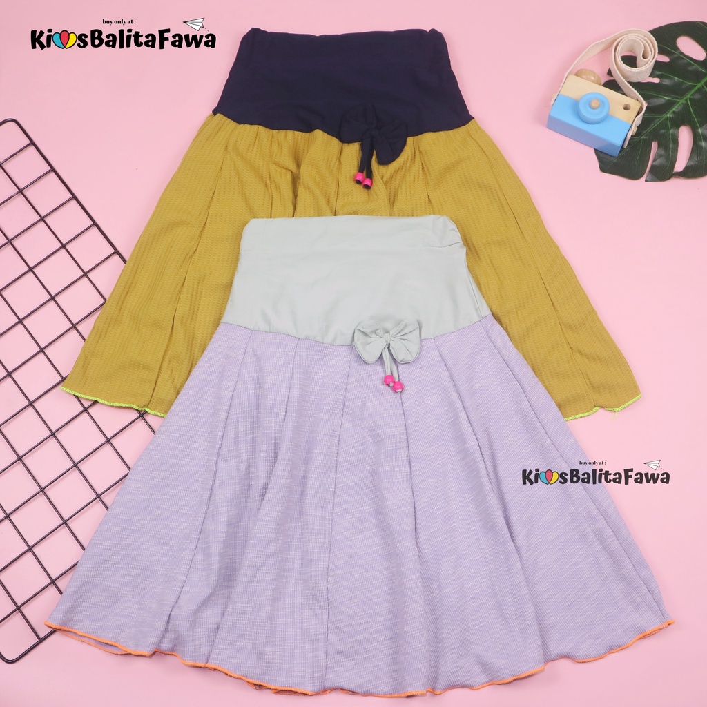 [POLOS] Rok Pita Bianca uk 8-10 Tahun / Skirt Anak Perempuan Cewek Skirt Pendek Polos Import Motif