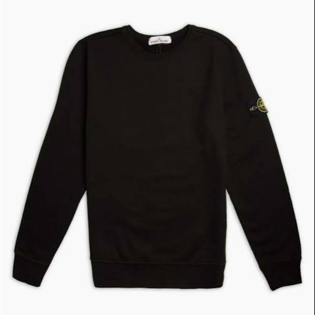 CREWNECK STONE ISLAND - SWEATER STONE ISLAND - JAKET STONE ISLAND - BLACK