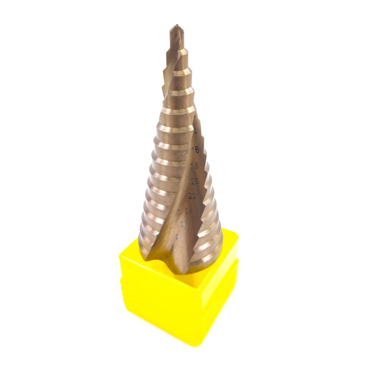 Mata Bor Pagoda M35 COBALT Spiral Besi Kuningan Kayu Plastik Step Drill M35  4 - 20 Tingkat Payung