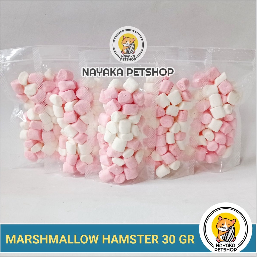 Marshmallow Hamster 30 gr Snack Hamster Makanan Cemilan Sugar Glider Extra Food