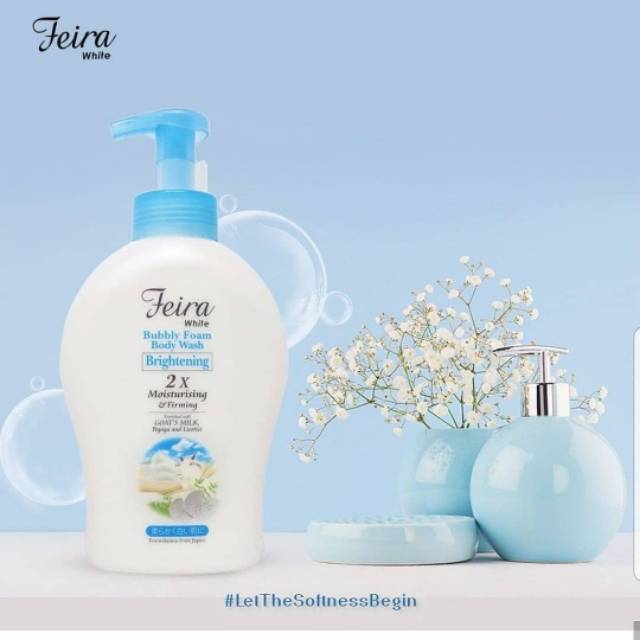 Feira White Bubbly Foam Body Wash Brightening