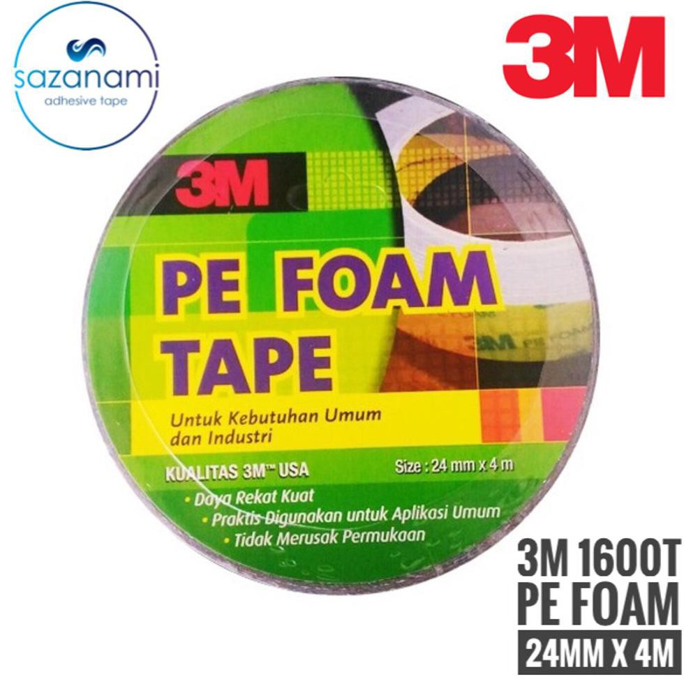 

TERMURAH Double Tape busa 3M Pe Foam Tape 24mm x 4M