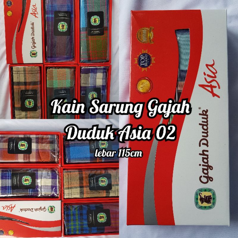 Kain Sarung Gajah Duduk Asia 02 / sarong halus lembut murah meteran