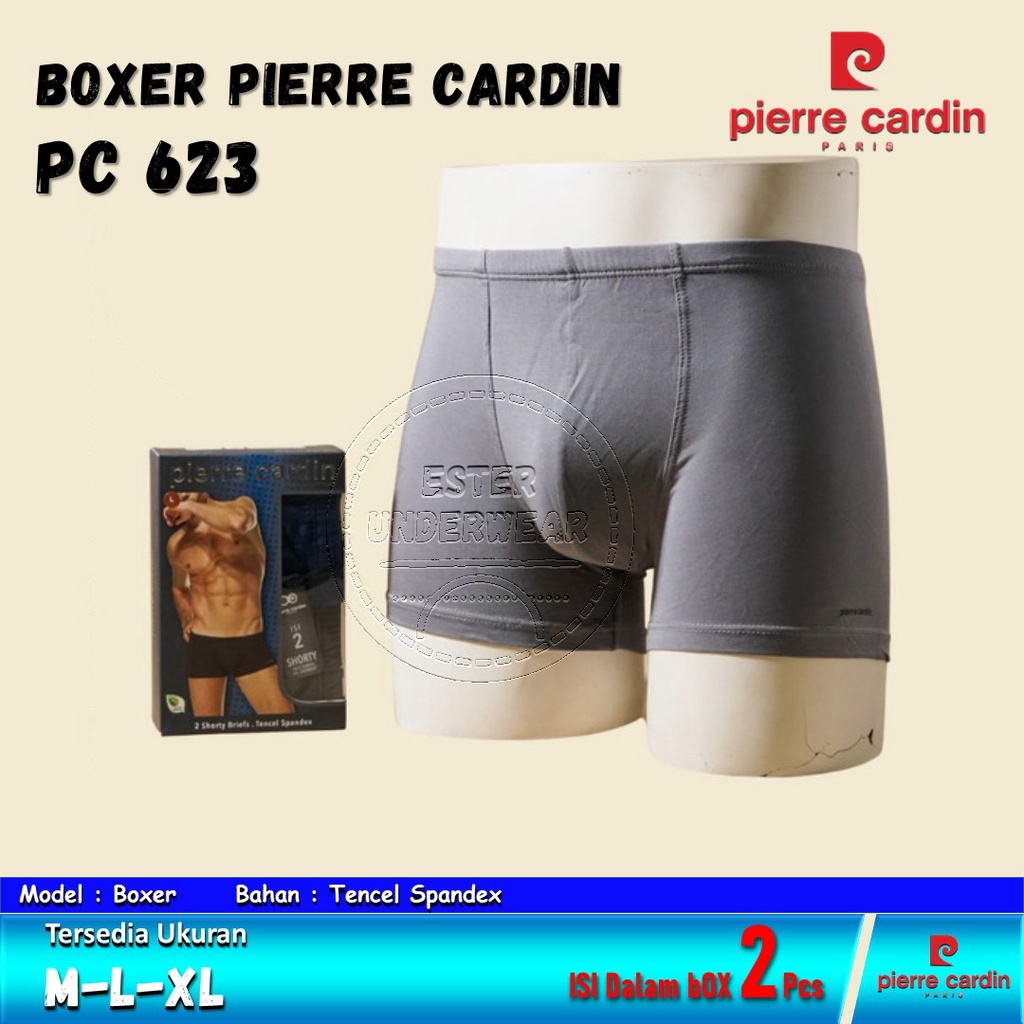 Celana Boxer Pria PIERRE CARDIN Import PC-623 ISI 2 PCS