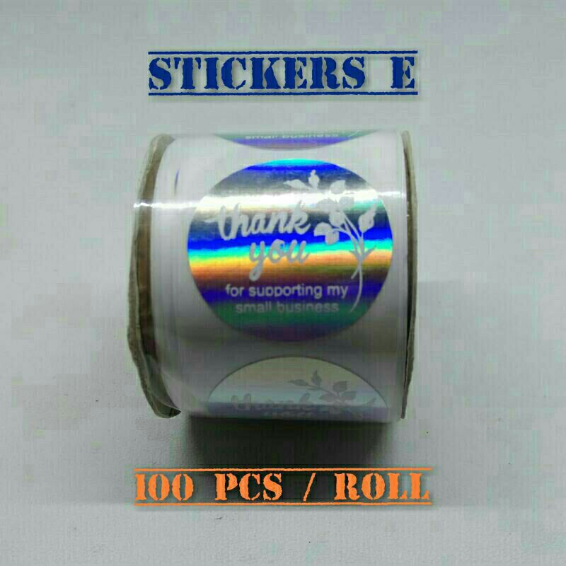 Stickers ucapan label berperekat isi 100pc