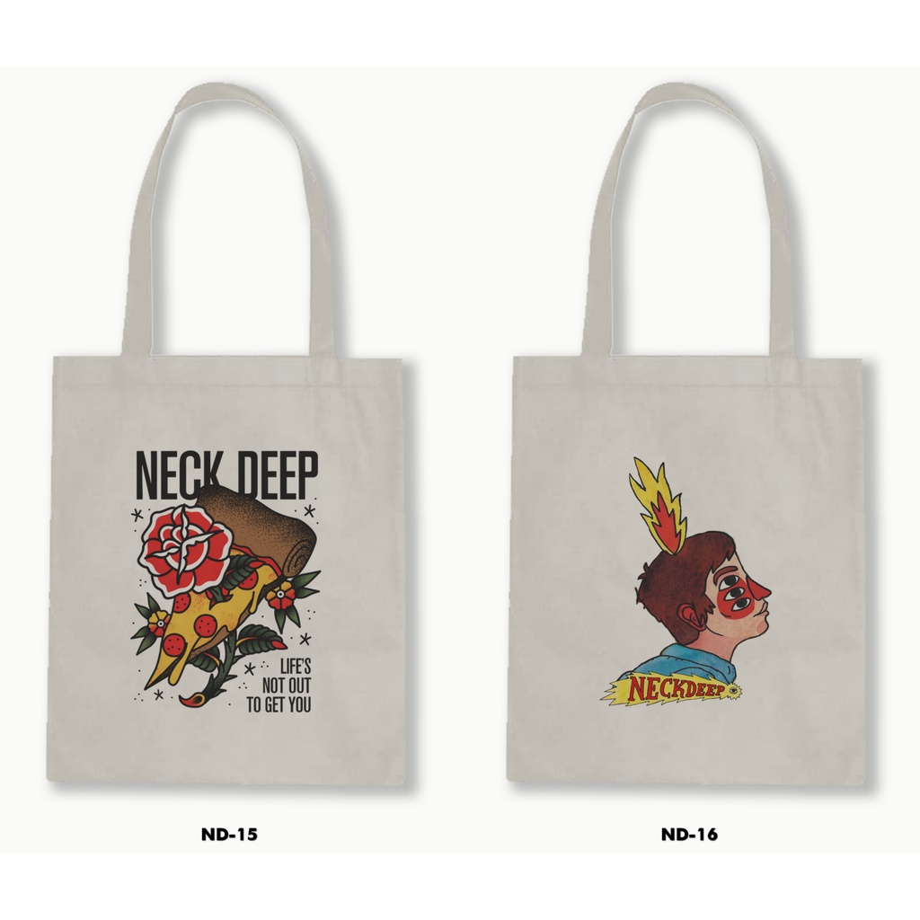 TOTE BAG BLACU - NECK DEEP 01