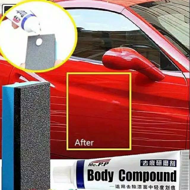 BODY COMPOUND Original Penghilang Baret Halus Mobil &amp; Motor Polish Wax MC308 Poles Magic