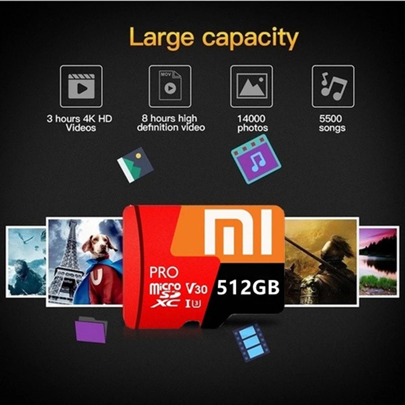 Xiaomi micro sd Card tf class 10 1tb 16gb 32gb 64gb 128gb 256gb 512gb 16gb