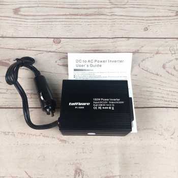 Taffware Power Inverter Mobil dengan 2 USB Port 150W 220V - PI-150W