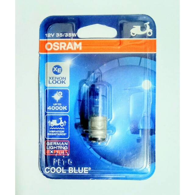 OSRAM lampu utama Motor bebek Cool Blue 35/25 Watt