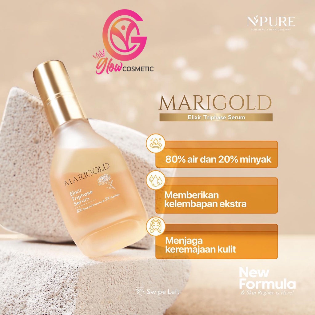 NPURE MARIGOLD  ELIXIR TRIPASHE SERUM 40ML