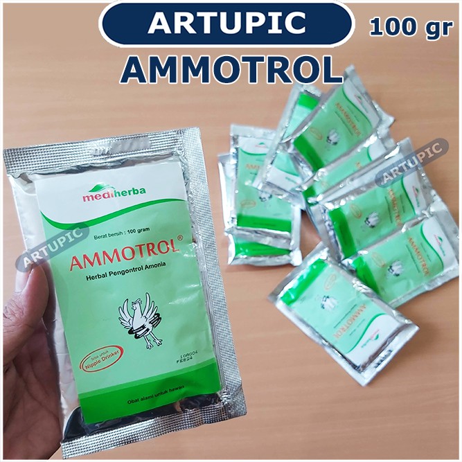 Ammotrol 100 gram Penghilang Bau Kotoran Fases Ayam Unggas Sapi Babi Herbal Pengontrol Amonia