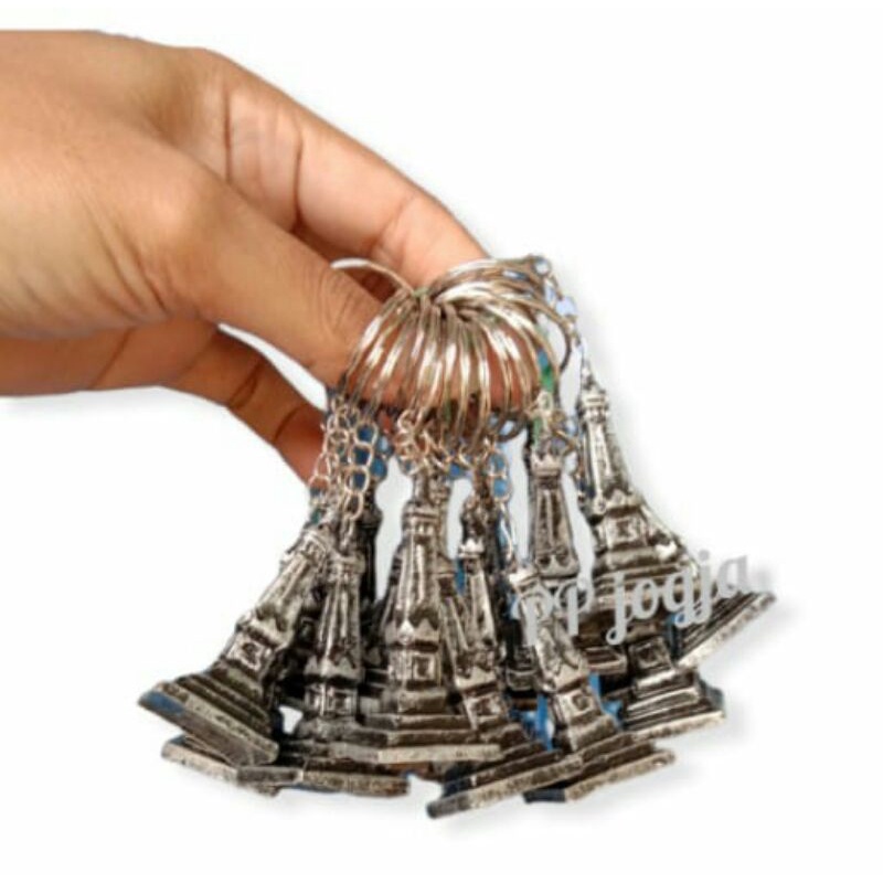 SOUVENIR GANTUNGAN KUNCI TUGU JOGJA BAHAN FIBER