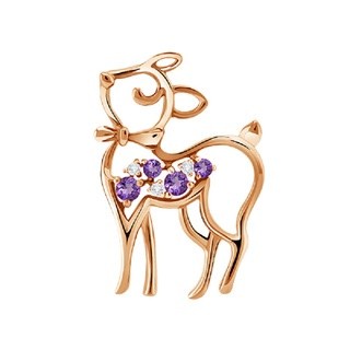 FRANK & CO BABY DEER LIONTIN - AMETHYST 2