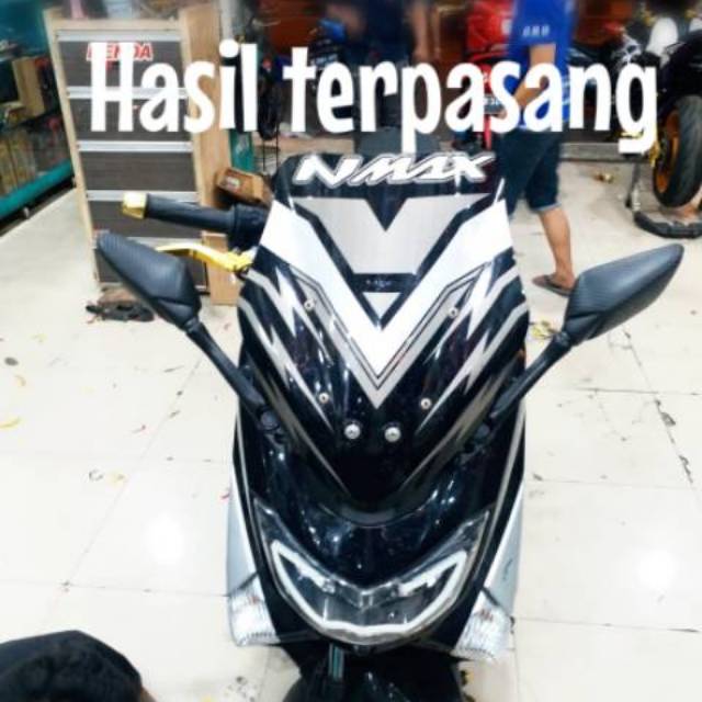 Spion Model R25 Carbon Nemo untuk Nmax R15 + Dudukan Breket