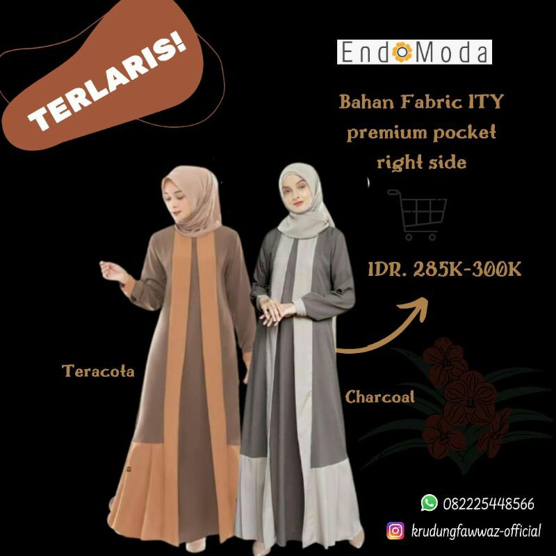 GAMIS ENDOMODA IT 99 TERBARU DRESS ONLY / ENDOMODA TERBARU DRESS MUSLIM ENDOMODA GAMIS
