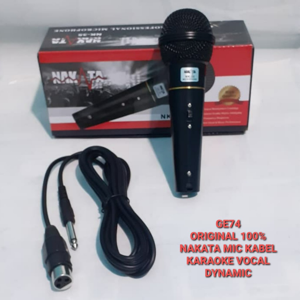 G74 Nakata Mic kabel Microphone MIK cable karaoke vocal vocal profesional pro audio sound system pengeras suara mikrophone dynamic G74   BISA KE SEGALA JENIS SOUND AUDIO  Bahan dari PVC  Langsung nyala. Gk pake baterai  suara mantap, yg pali