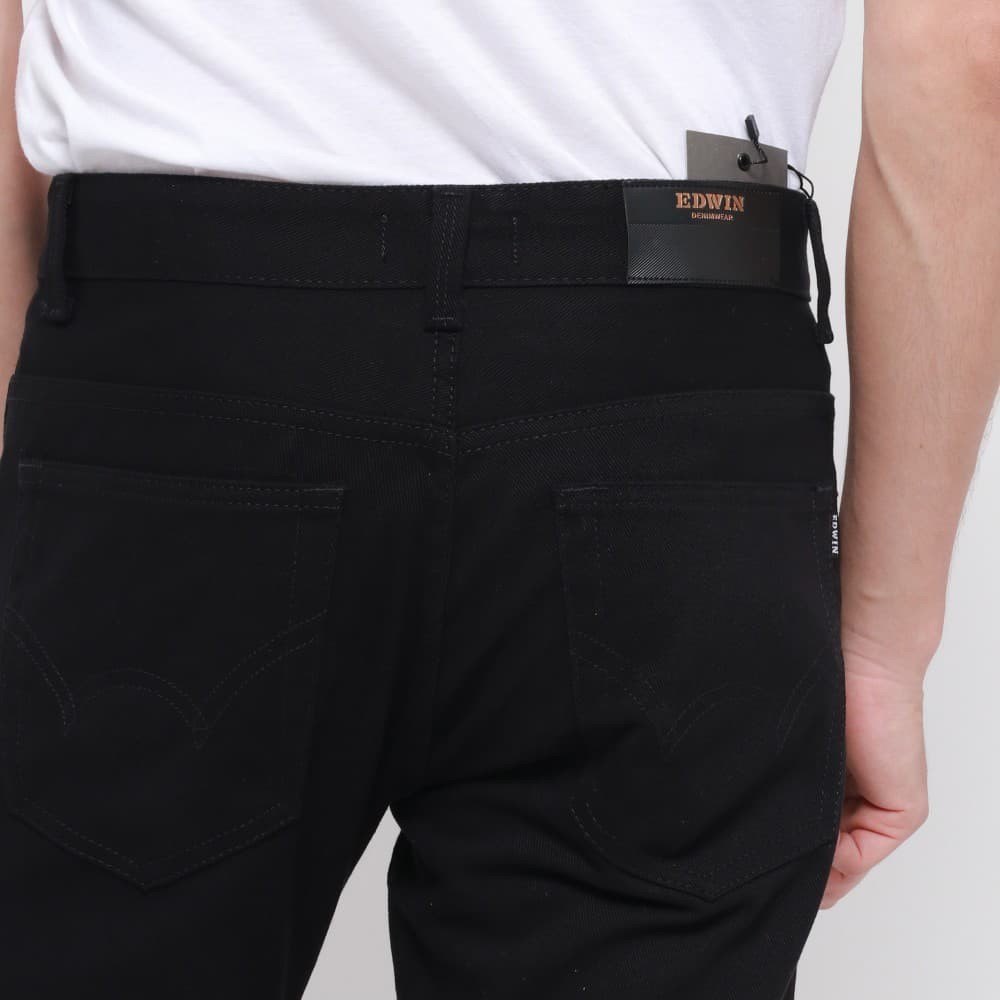 jeans keren bgt!!! - Edwin Celana Jeans Milan-018 Regular Fit Pria Panjang Black - Hitam, 28