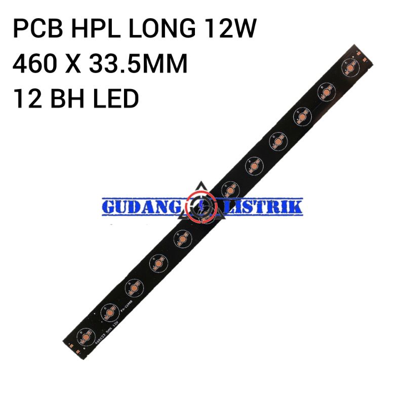 Long PCB Strip HPL 9W 12W 18W Untuk Lampu Tanning Aquarium