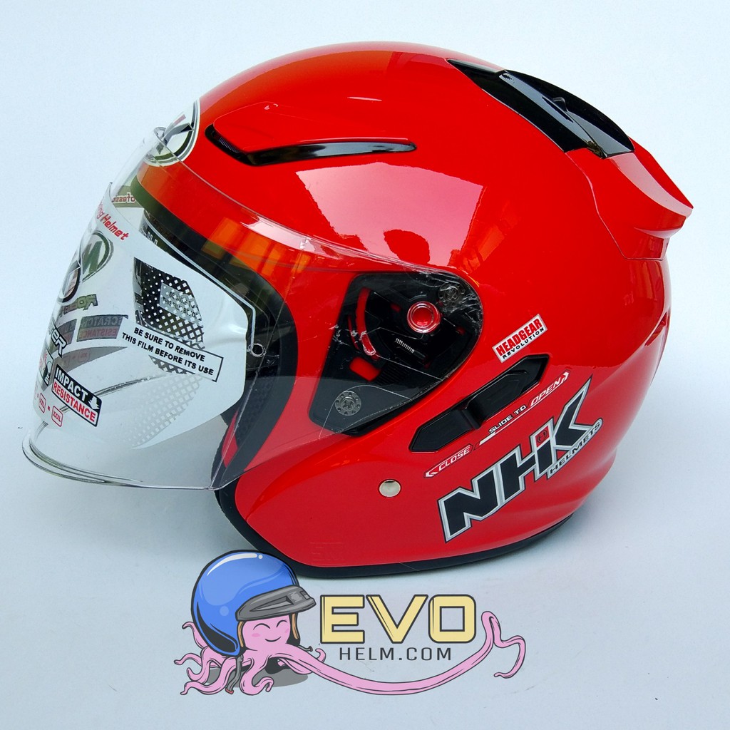 NHK R1_SOLID FIRE RED (DOUBEL VISOR)