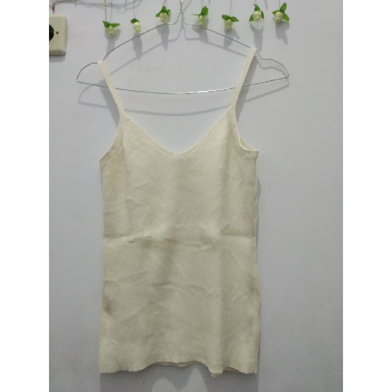 Tanktop Rajut Lidi Putih brand O.E.M
