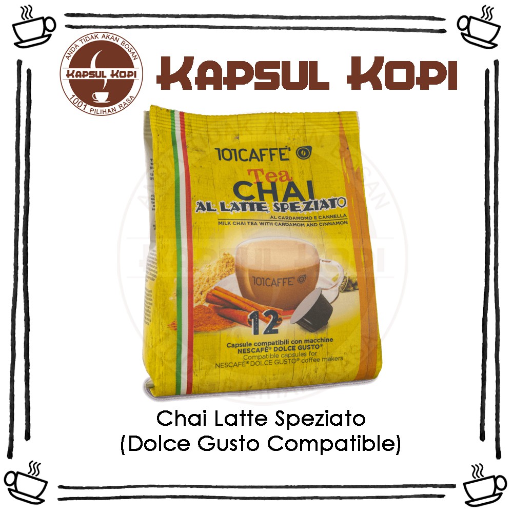 

Chai Latte Speziato Kapsul Kopi Impor Dolce Gusto Compatible Coffee