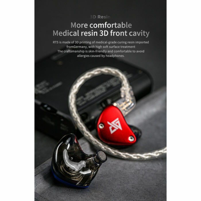 AUGLAMOUR RT5 Titanium Coated Diaphragm Dynamic Wired Earphone