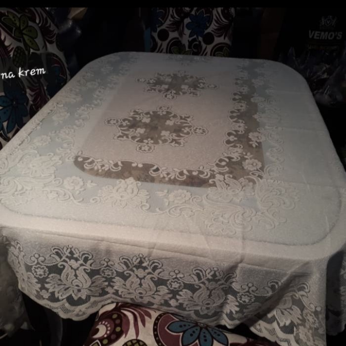 Taplak Meja Makan - Taplak Meja Makan 8-12 Kursi Ukuran Panjang 270CmLebar150Cm.