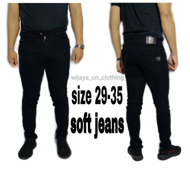 CELANA PANJANG JEANS PRIA SOFT JEANS PENSIL/ORIGINAL JUST AND CO /big size jumbo slim fit