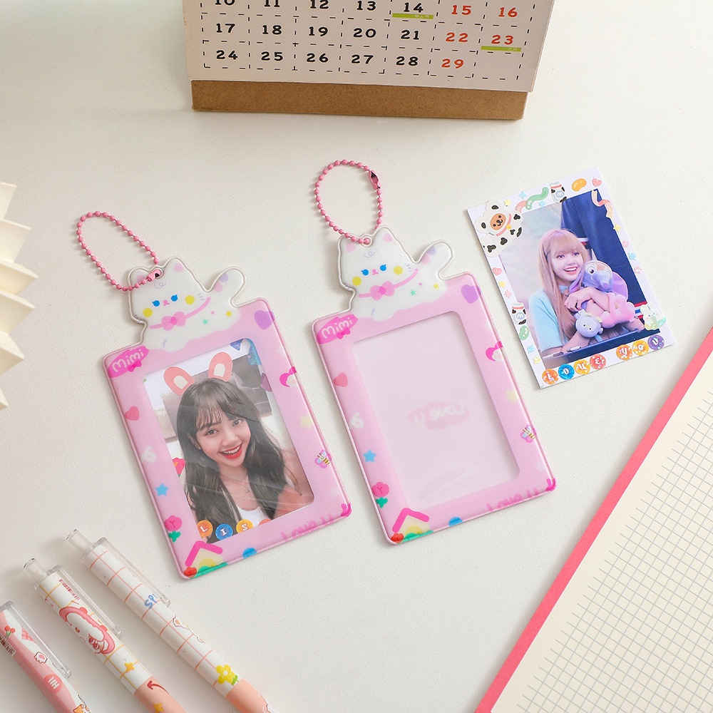 keychain photocard KC08 gantungan kunci kartu foto id card key chain kpop sarung kartu idol