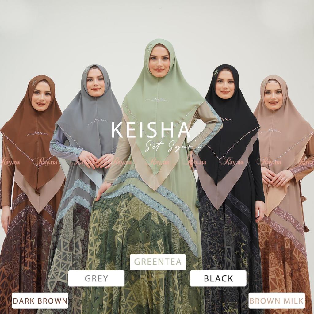 ORIGINAL Gamis Set Keisha Syari by Rayna - Ray.Na