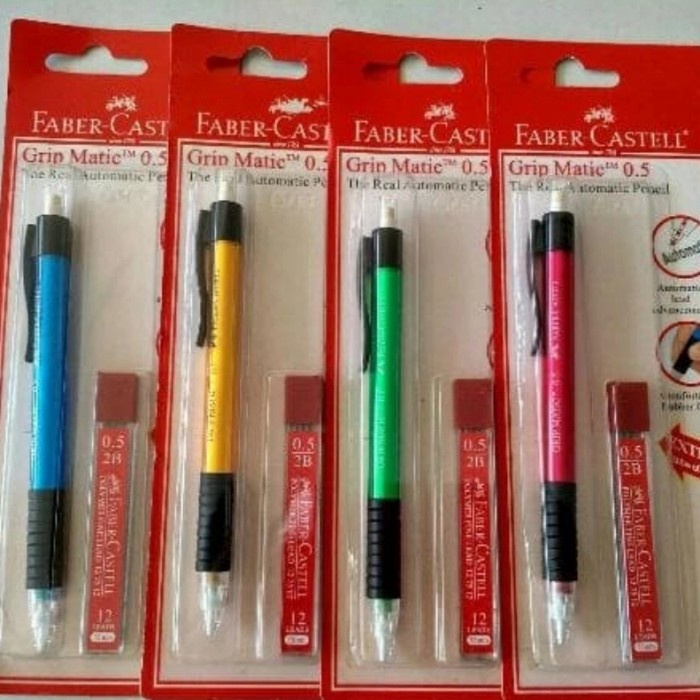 

Hemat Pensil Mekanik Grip Matic Faber Castle 0.5 + Refill Hemat