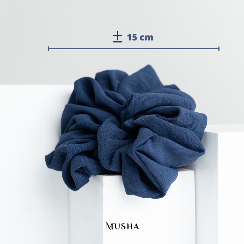 Musha Premium Crinkle Scrunchie | Ikat Rambut / Karet Rambut