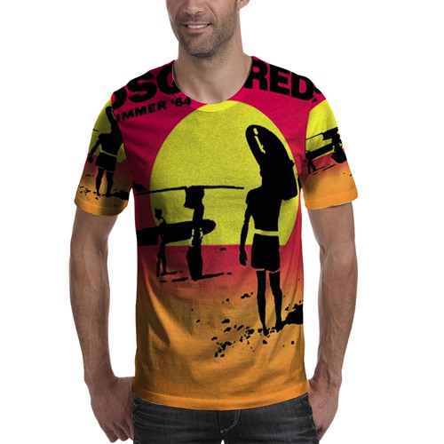 Kaos Dsquared2 Tshirt Unisex Bahan Polyester Jersey T-SHIRT Fullprint Tees Casual Fashion RARE T Shi