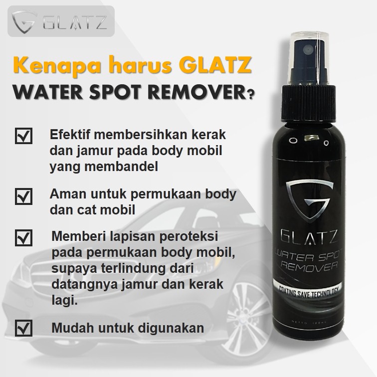 Pembersih Jamur Body Mobil dan Motor GLATZ Water Spot Remover Penghilang Kerak Cat Bodi Terbaik Aman-4