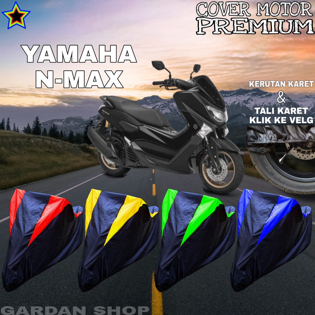 Sarung Motor YAMAHA N-MAX Hitam KOMBINASI Body Cover Penutup N-max PREMIUM