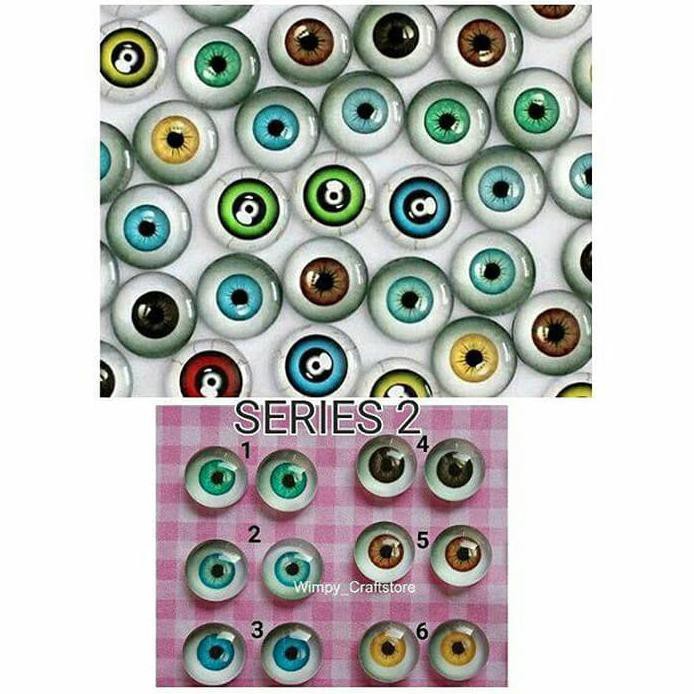 Eye Chip Bola Mata Figure Mata Bjd Mata Boneka Bahan Clay Craft