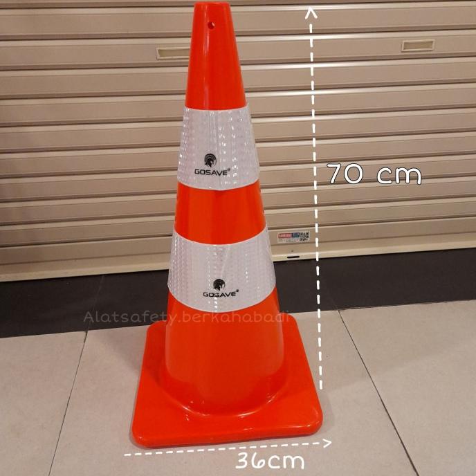 Traffic cone kerucut 70 cm orange / kerucut parkir 70cm / traffic cone