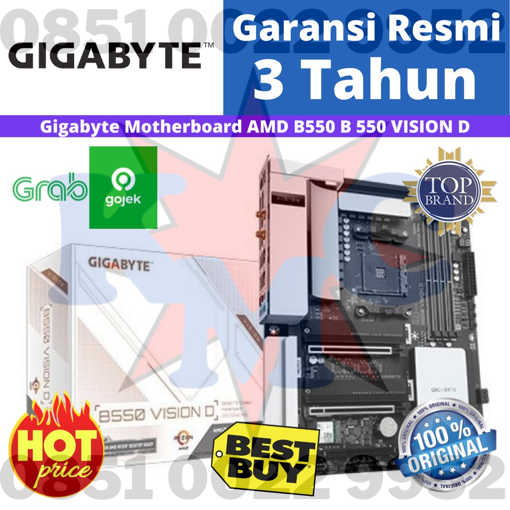 GIGABYTE Motherboard AMD B550 B 550 VISION D