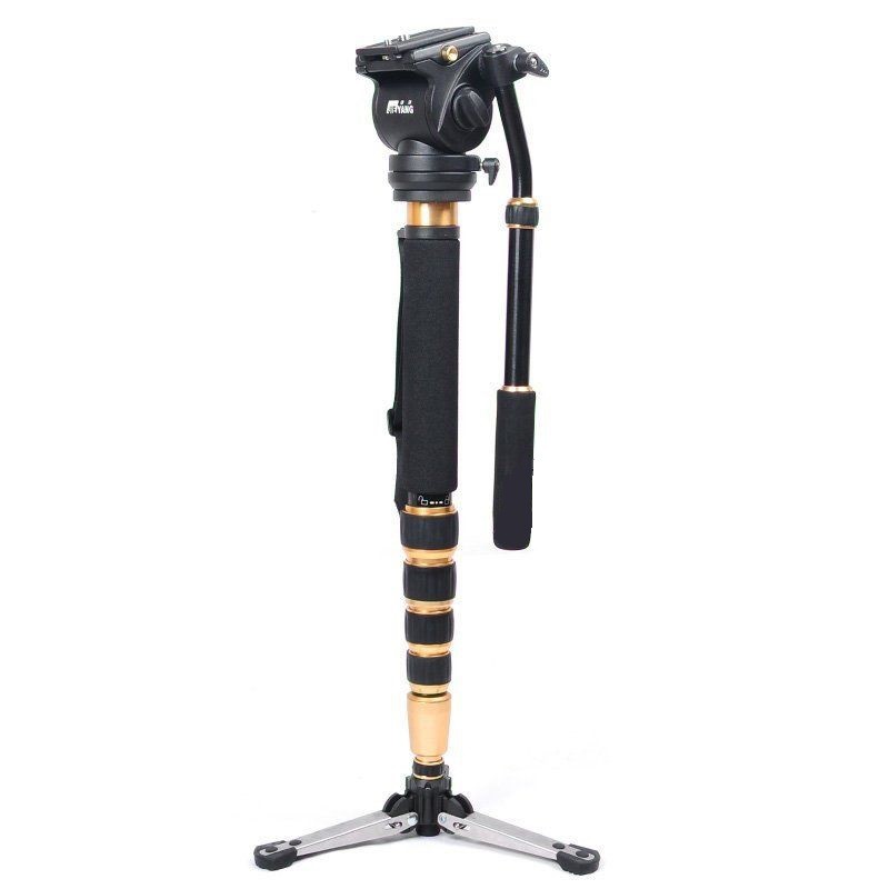 Monopod with fluid head JieYang 0506 Carbon Fiber (seperti manfrotto bhdv561)